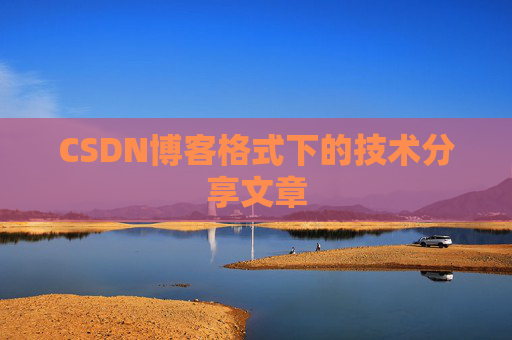 CSDN博客格式下的技术分享文章